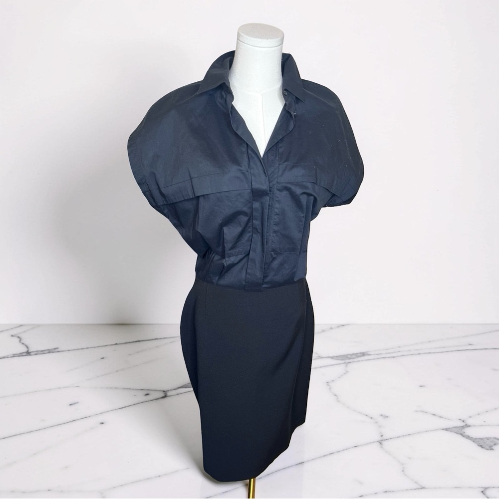 BY MALENE BIRGER Dress Size 12 Black Color Knee Length Structured GUC